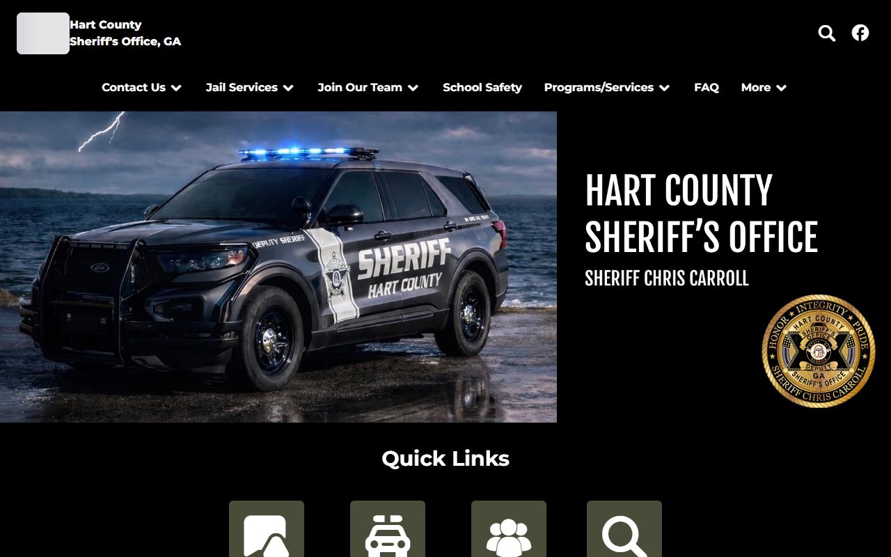 Hart County arrest records sheriff OCV site