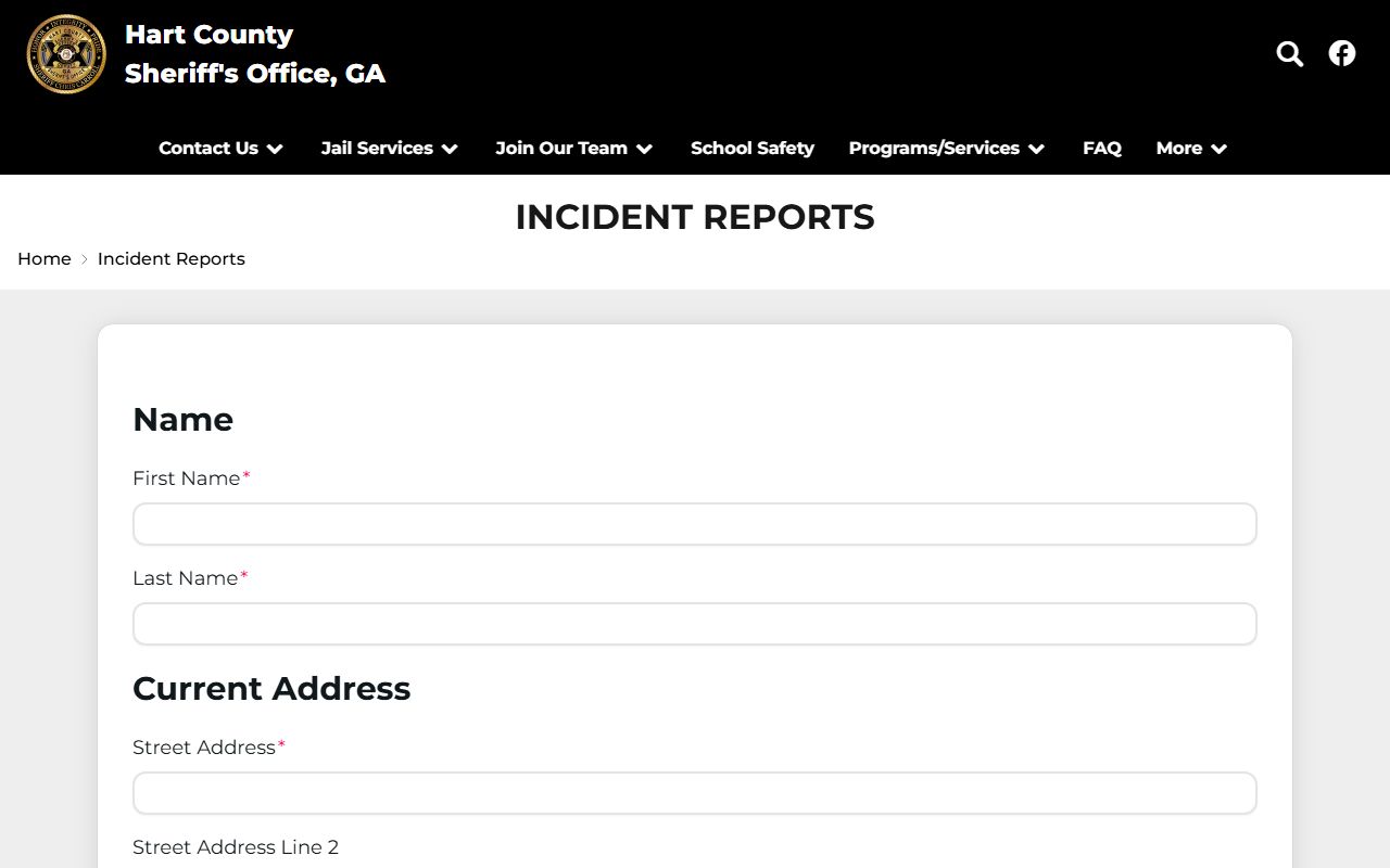 Hart County arrest records incident report feature