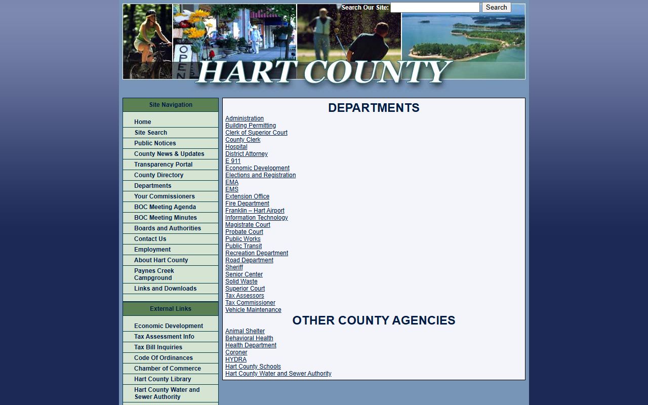 Hart County court records department index