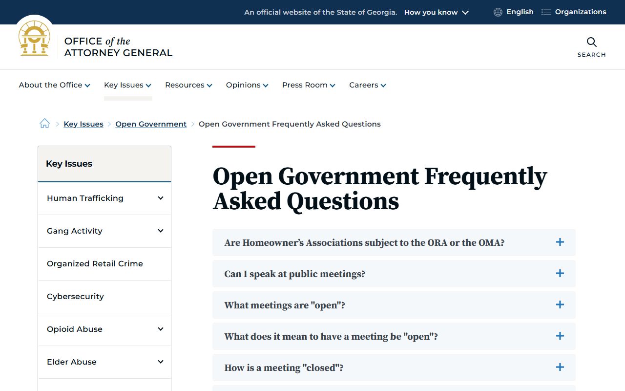 Hart County court records Georgia open government FAQ